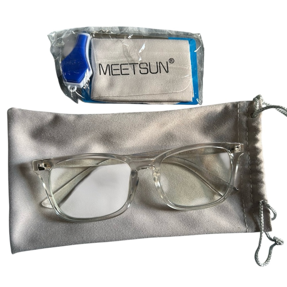 MEETSUN Clear Frame Bluelight Glasses